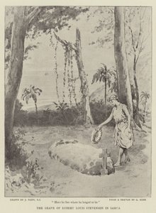 La tombe de Robert Louis Stevenson à Samoa